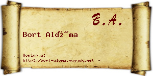 Bort Alóma névjegykártya